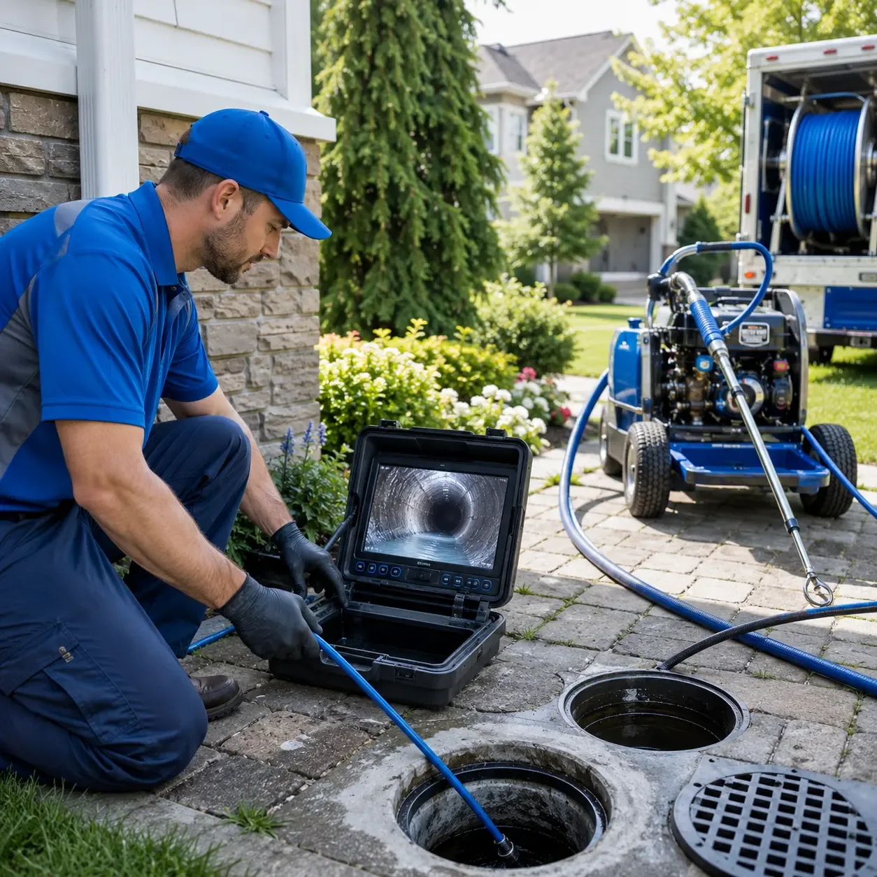 Outdoor drain cleaning professionals serving Christine, TX